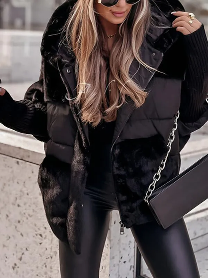 Women's Quilted Hooded Winter Coat | Stylish