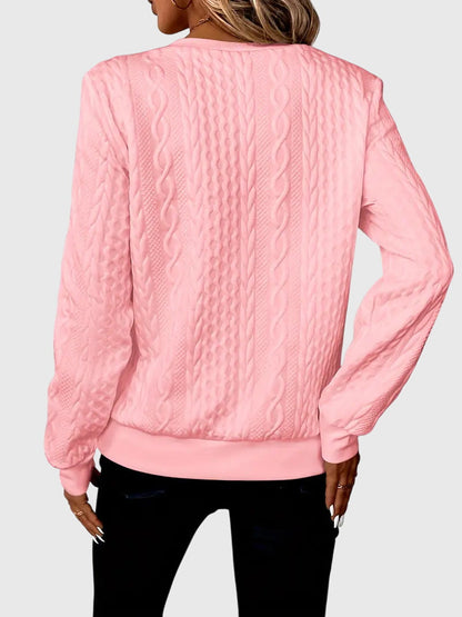 Warm Zip Up Knitted Sweater