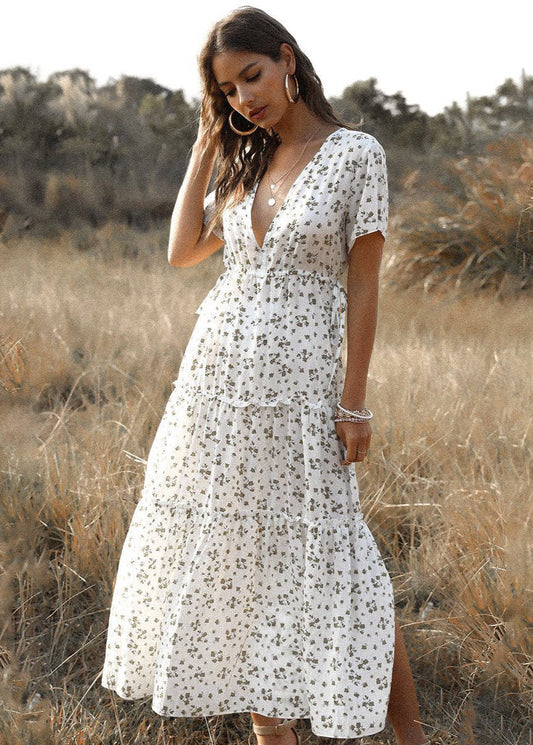 Blanca | Long Bohemian White Dress