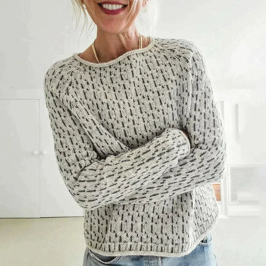 Women's knitted sweater | crew neck