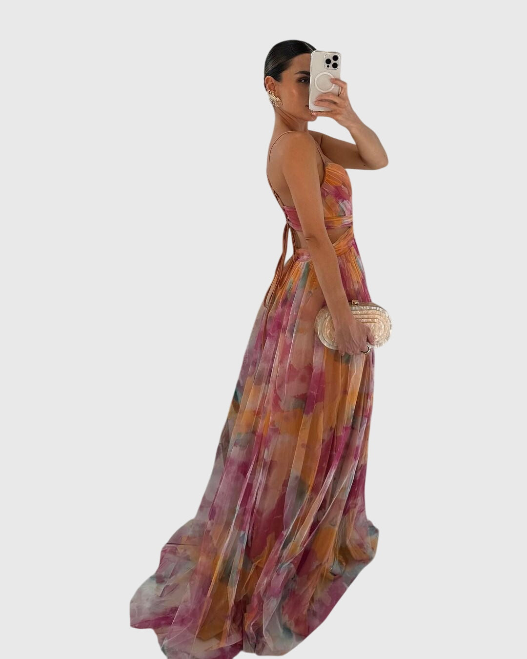 Beautiful Flower Long Dress