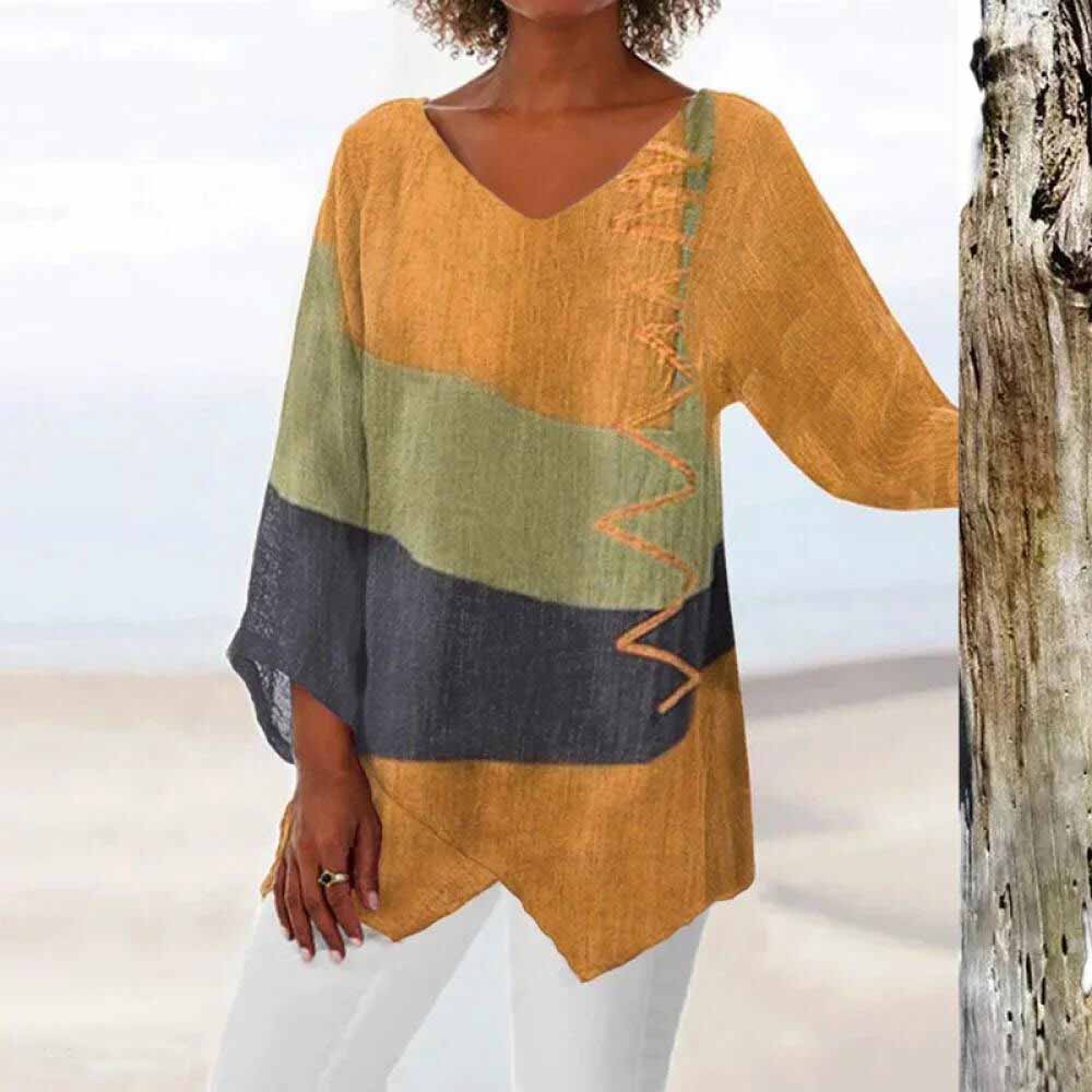 Caroline | Elegant Loose Asymmetrical Blouse
