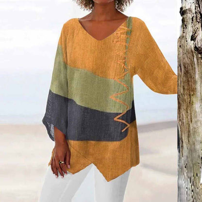 Caroline | Elegant Loose Asymmetrical Blouse