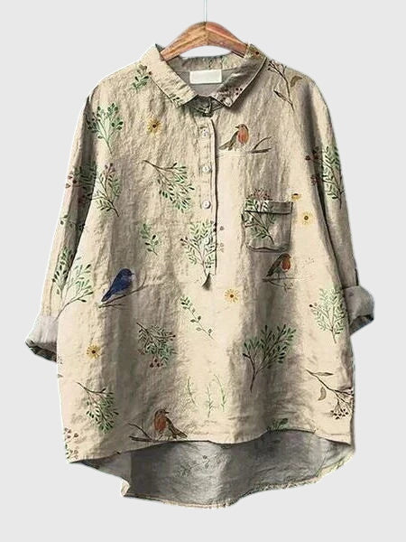 Women's Pretty Flower Pattern Top