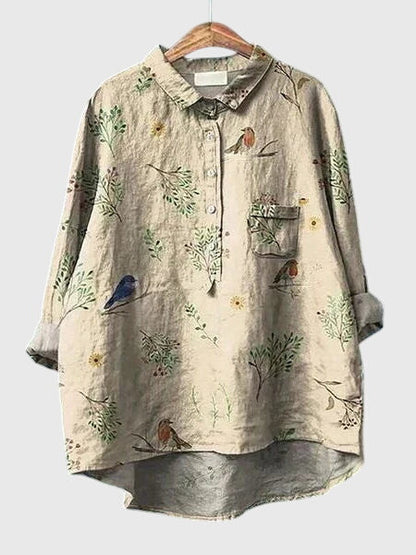 Women's Pretty Flower Pattern Top