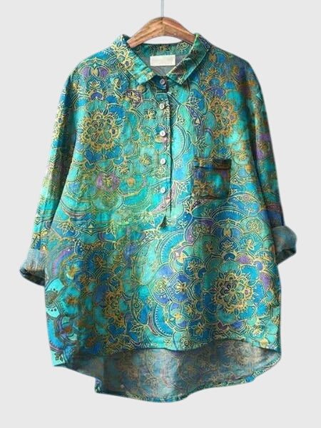 Women's Pretty Flower Pattern Top