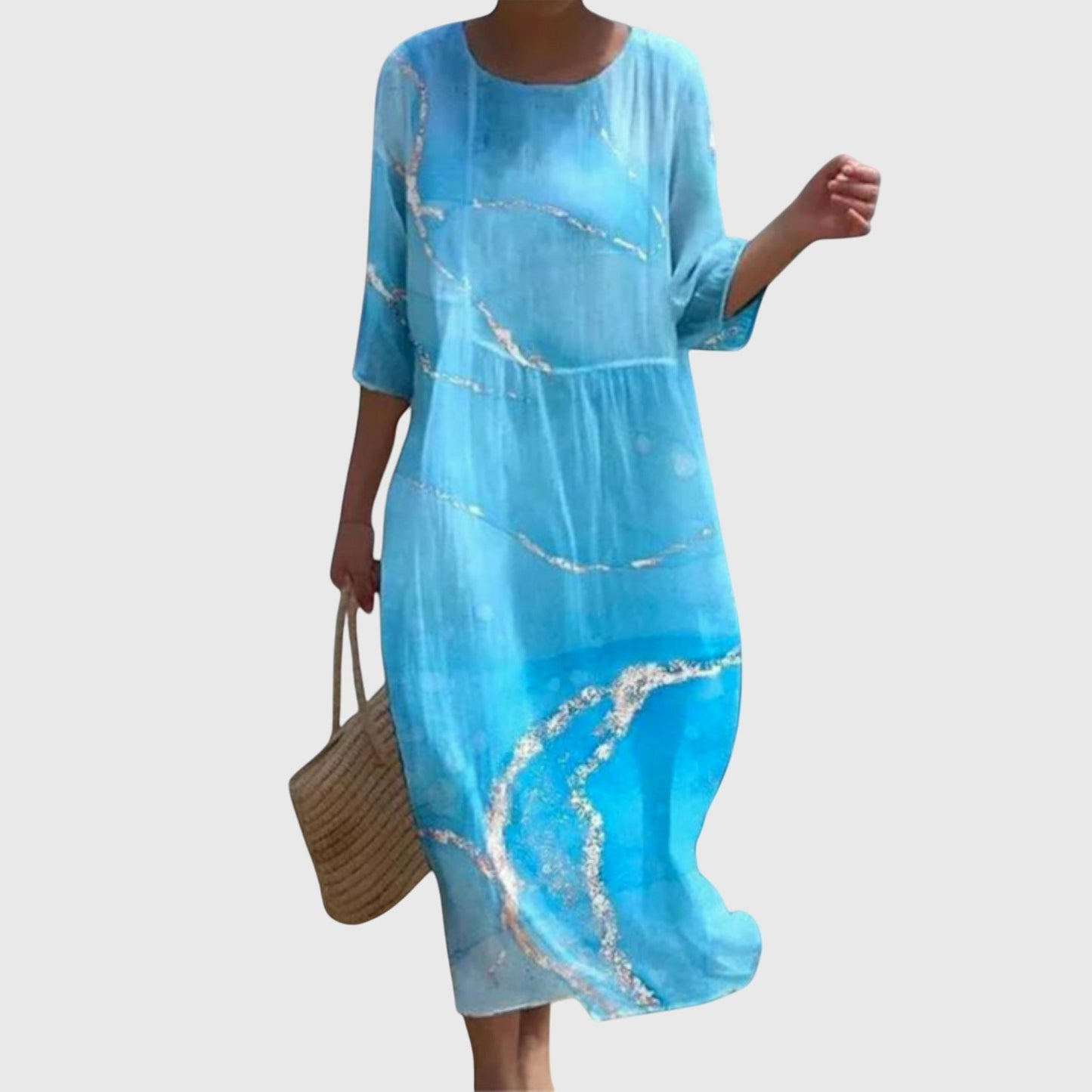 Beautiful Flower Long Summer Dress