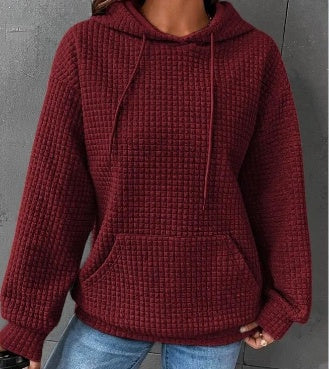 Women's hoodie with hood and kangaroo pocket