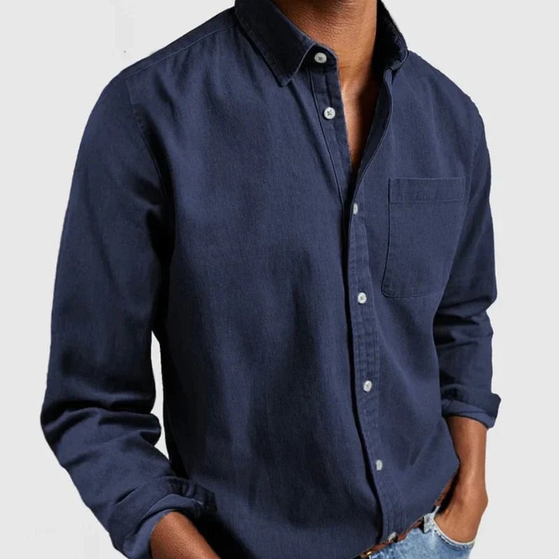 Casual Blue Jeans Shirt for Men
