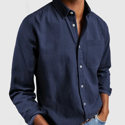 Casual Blue Jeans Shirt for Men