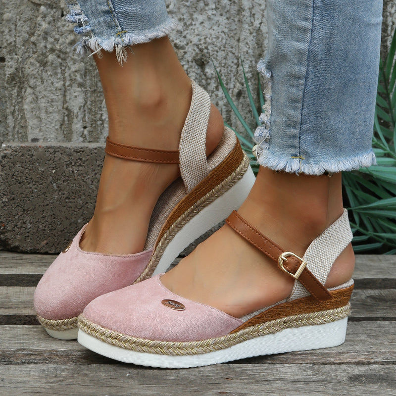 Image of Amber | Women's Ankle Strap Platform Sandals