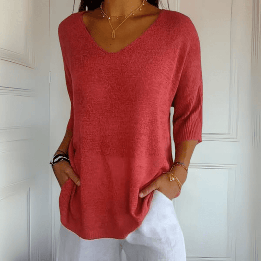 Women's Classic V Neck T Shirt - Olytrend