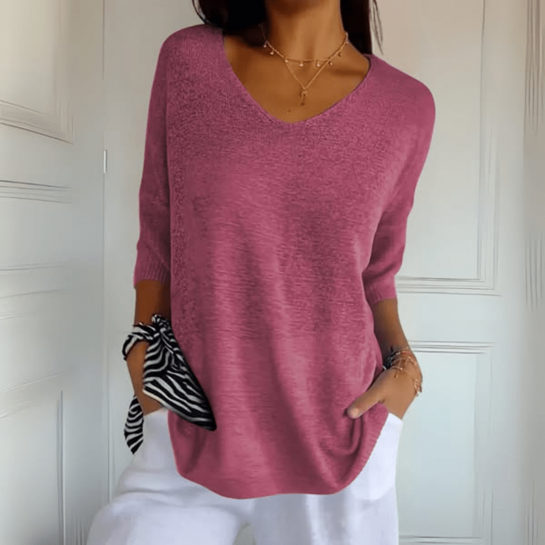 Women's Classic V Neck T Shirt