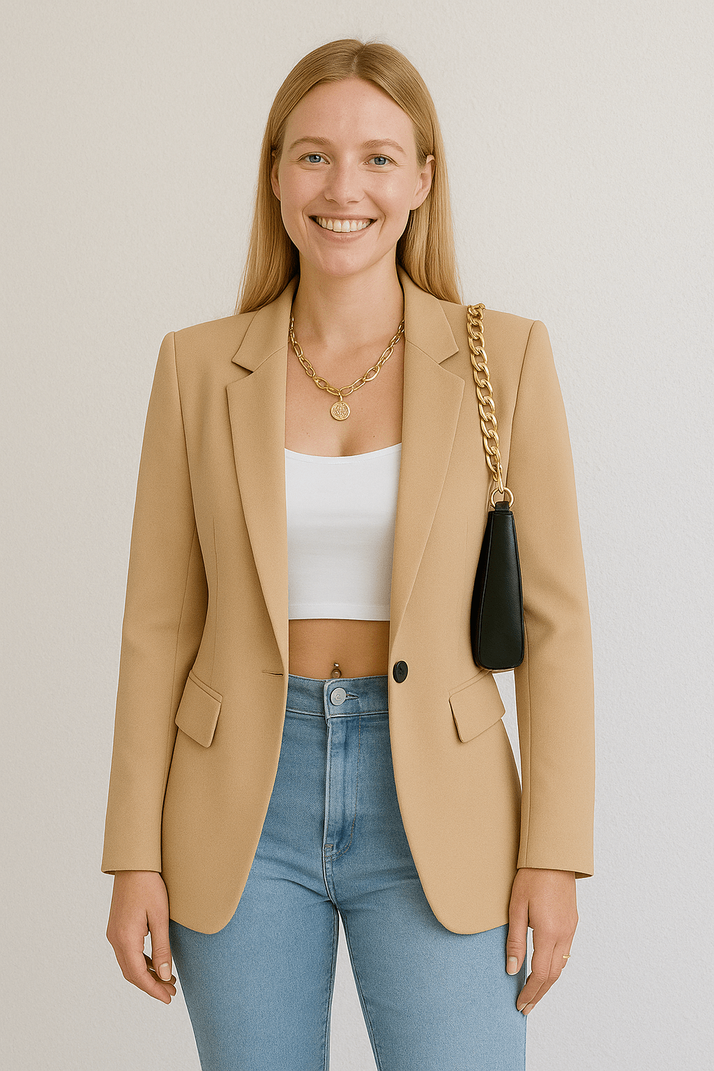 Women’s Tailored Fashion Blazer | Versatile Street Style
