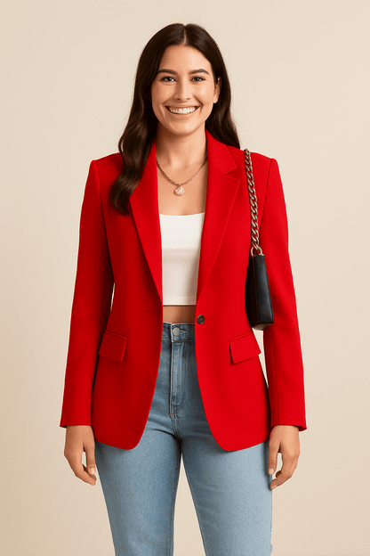 Women’s Tailored Fashion Blazer | Versatile Street Style