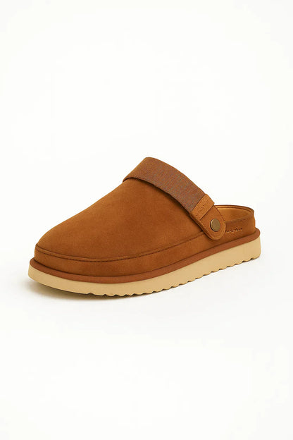 Women's Velvet Slippers Casual Thick Sole Back Strap