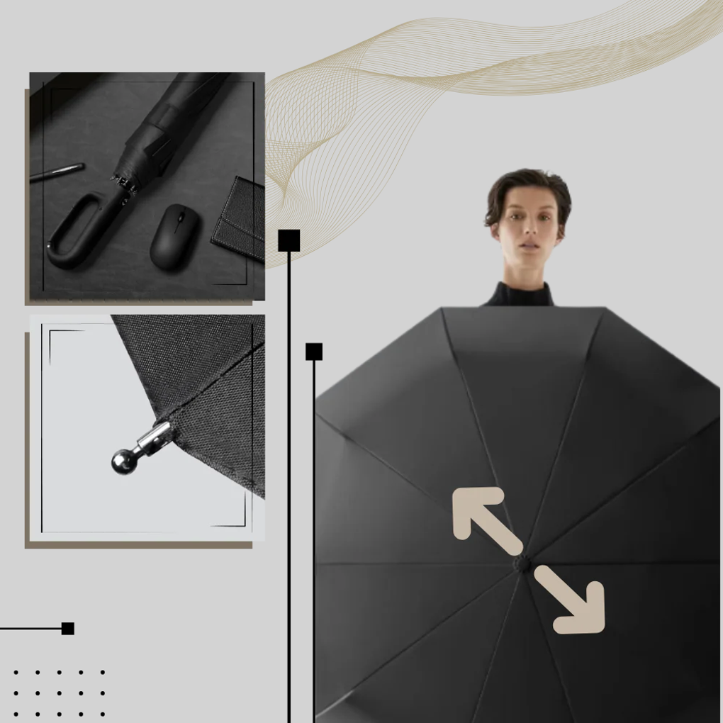 Waterproof Compact Automatic Umbrella