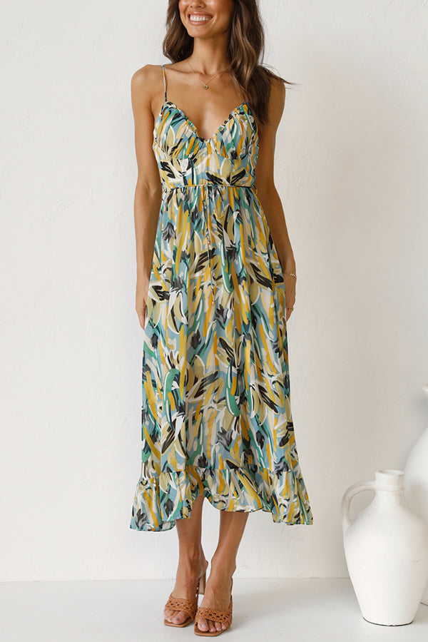 Véronique midi dress in blended cotton for leisurewear