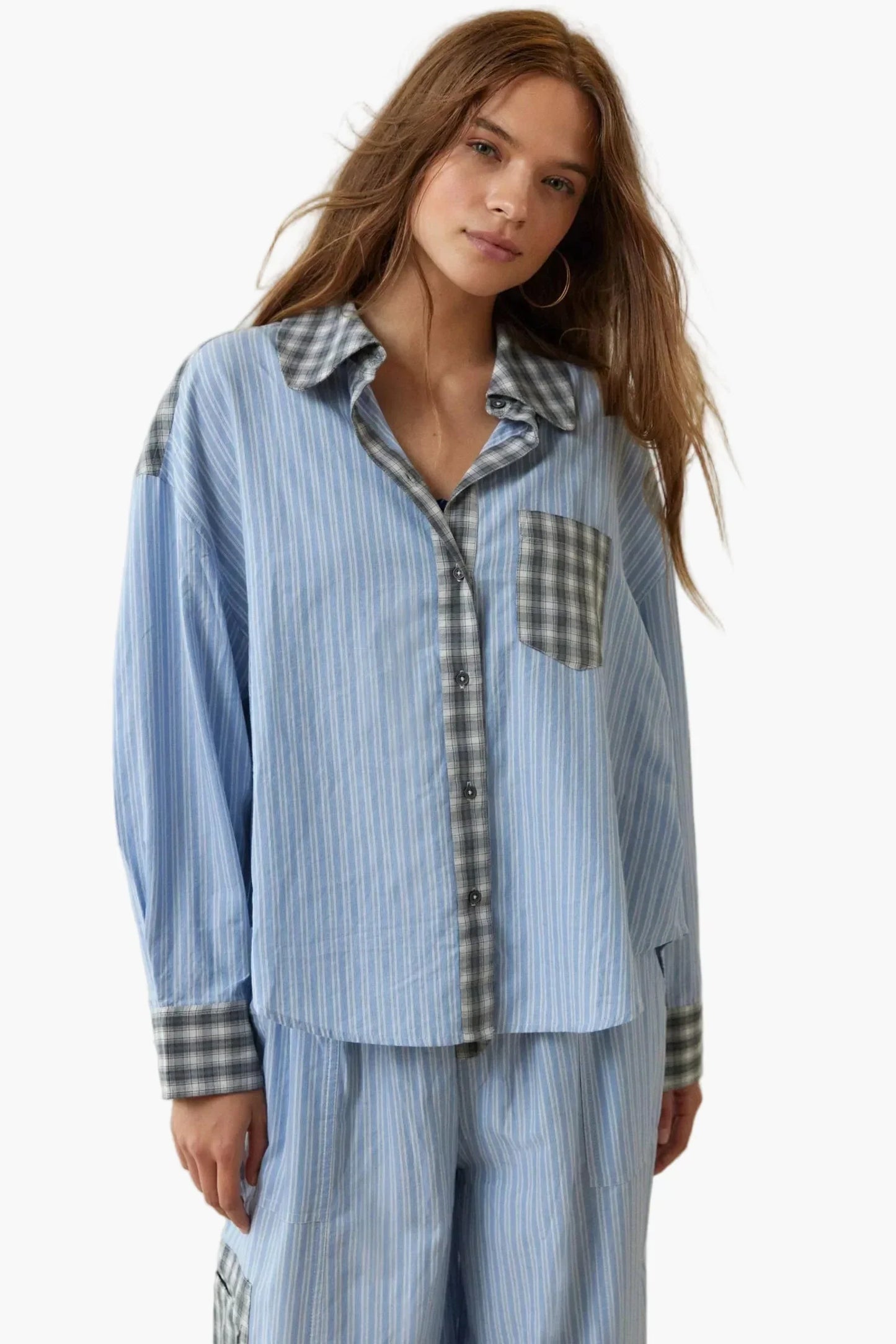 Women's Pajama Set Oversize Two-Piece – Modern Loungewear for Home and Sleep