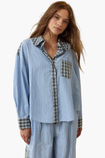 Women's Pajama Set Oversize Two-Piece – Modern Loungewear for Home and Sleep