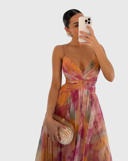 Beautiful Flower Long Dress