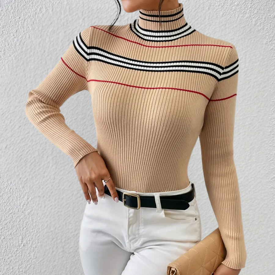 Women's Ethel Ribbed Turtleneck Jumper