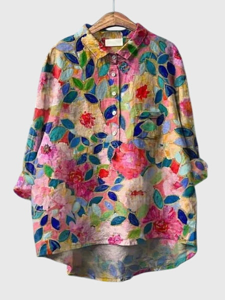 Women's Pretty Flower Pattern Top