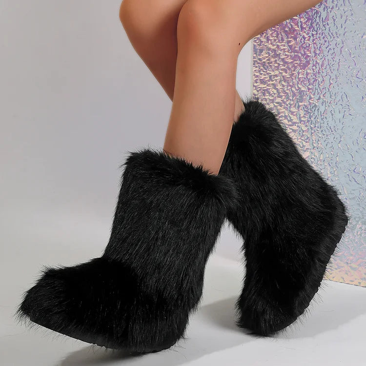 Velmora | Women’s Warm Ankle Slip-On Boots