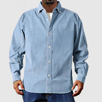 Beige Corduroy Overshirt by Vox