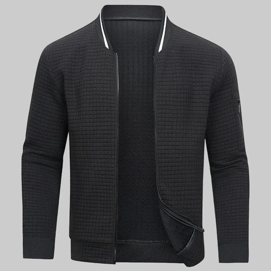 Casual Men's Zip Up Knit Sweater - Olytrend