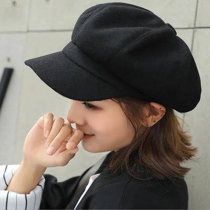 Vintage Style Balloon Cap And Comfort For Winter