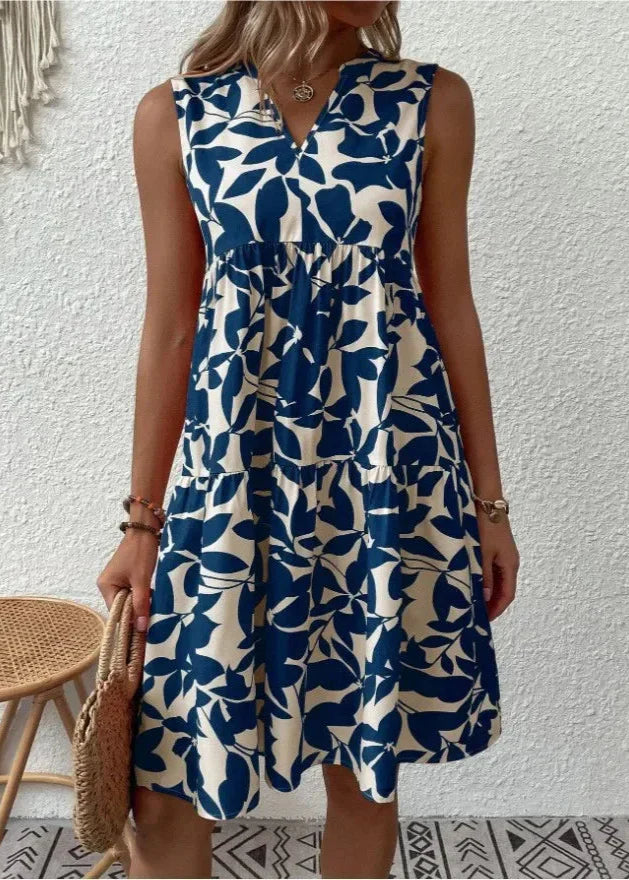 Beautiful V-Neck Summer Women's Dress