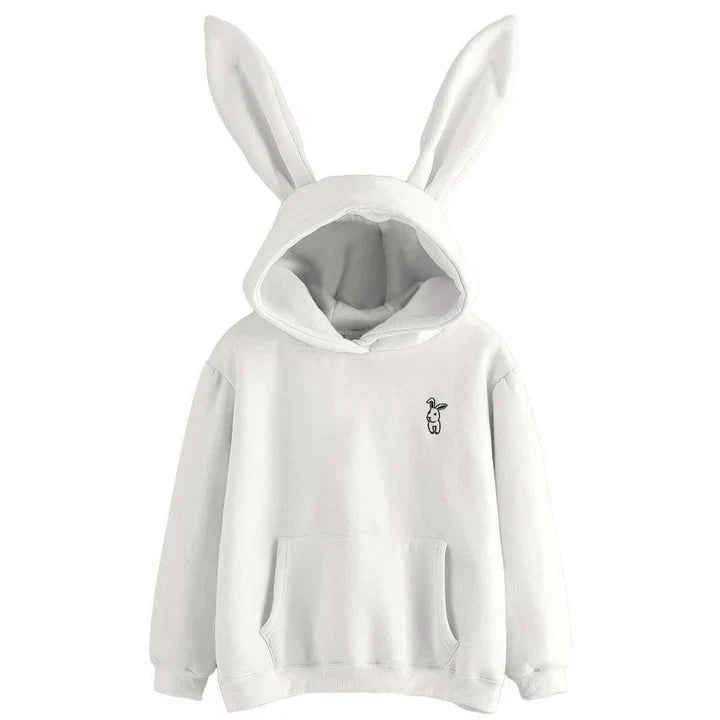 Women's hooded sweatshirt with rabbit ears - Pera
