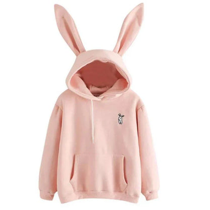 Women's hooded sweatshirt with rabbit ears - Pera