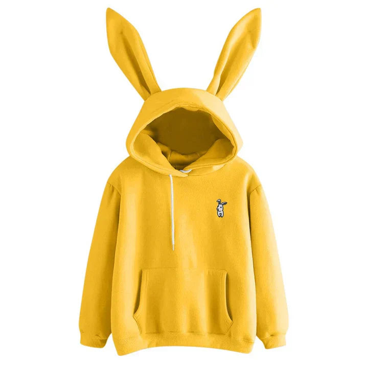 Women's hooded sweatshirt with rabbit ears - Pera