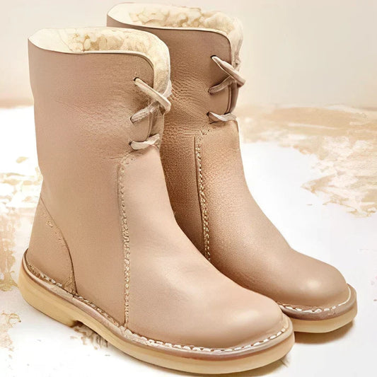 Women's Helena Leather Boots with Wool Lining