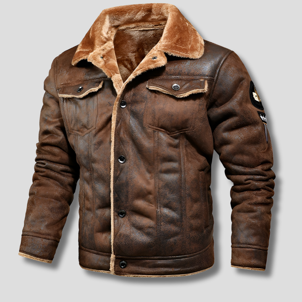 Warm Classic Aviator Winter Bomber Jacket