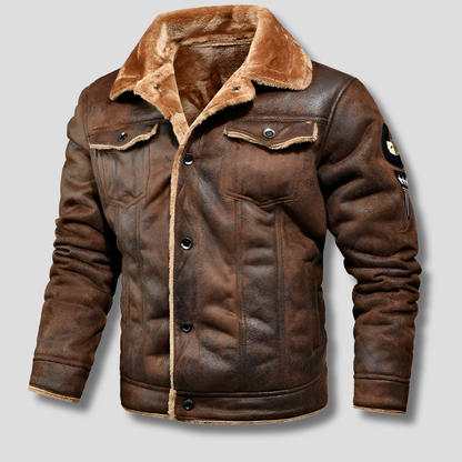 Warm Classic Aviator Winter Bomber Jacket