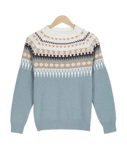 Capucine | Printed long-sleeve sweater for women