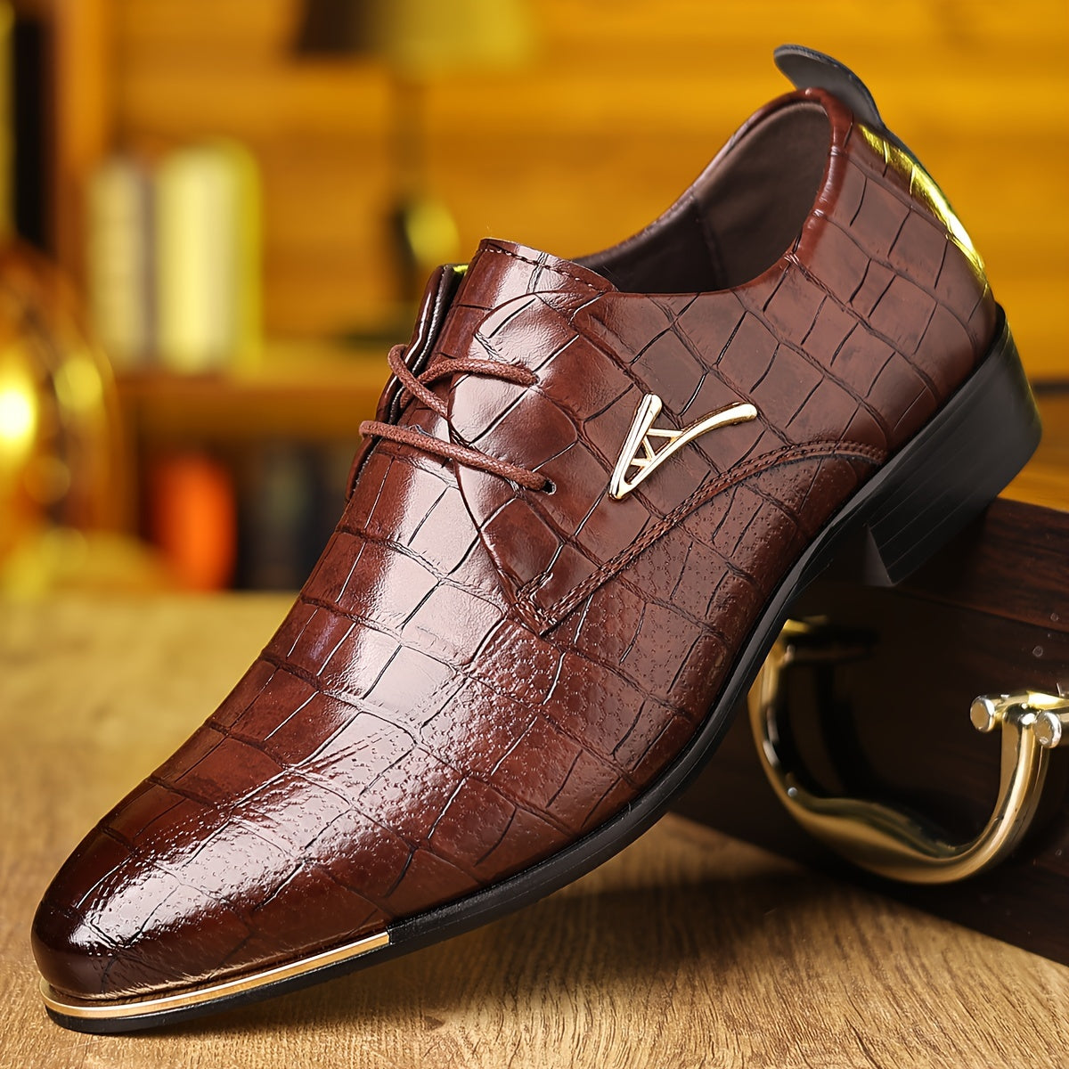 Brooks - Men's Timeless Leather Lace-up Dress Shoes