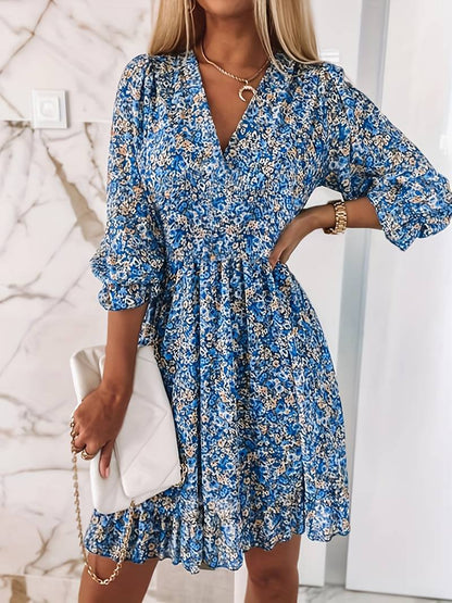 Boho Puff Sleeve Dress: Grace