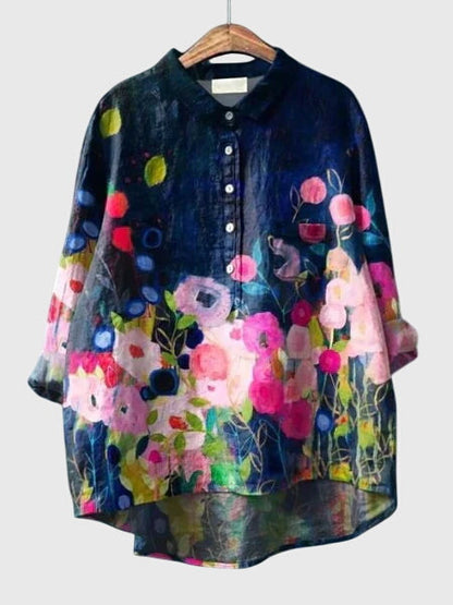 Women's Pretty Flower Pattern Top