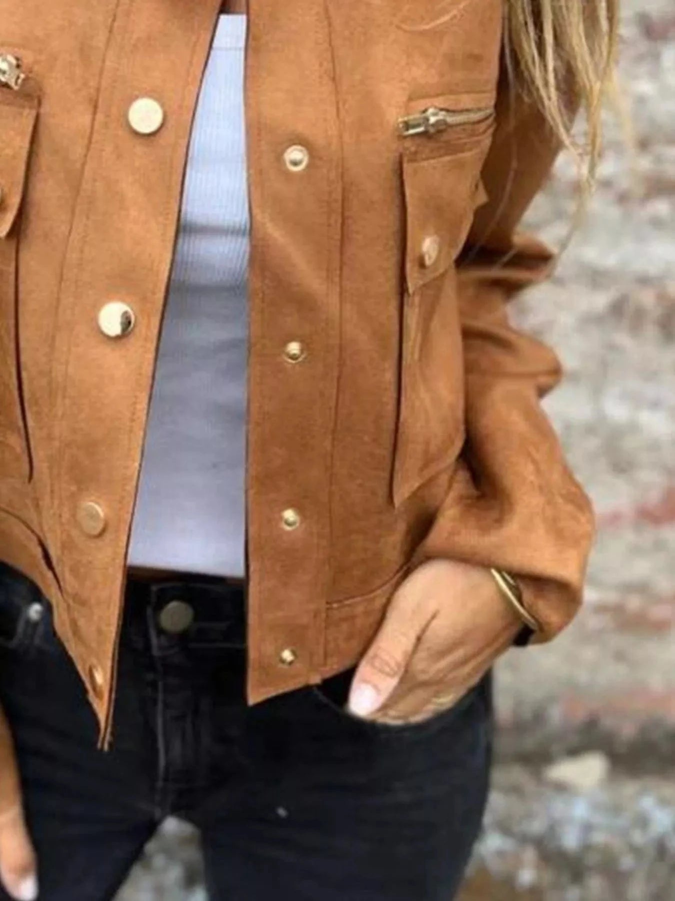 Baya | Structured Button Jacket for Women — Modernity & Natural Charm