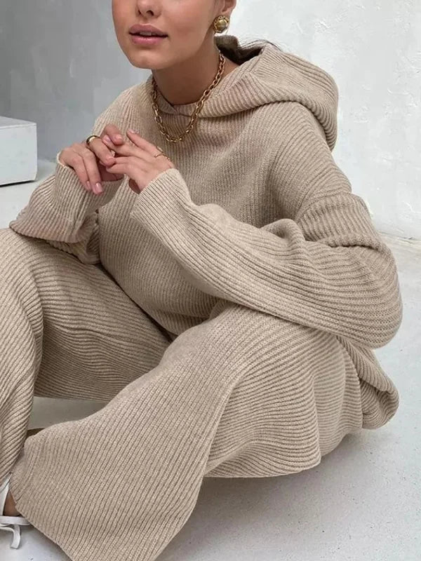 TrendAura | Luxury Woman Hoodie Striped Set