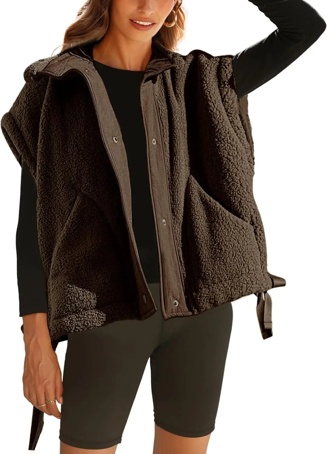 Amélie | Women's Sleeveless Jacket — Warmth & Casual Style