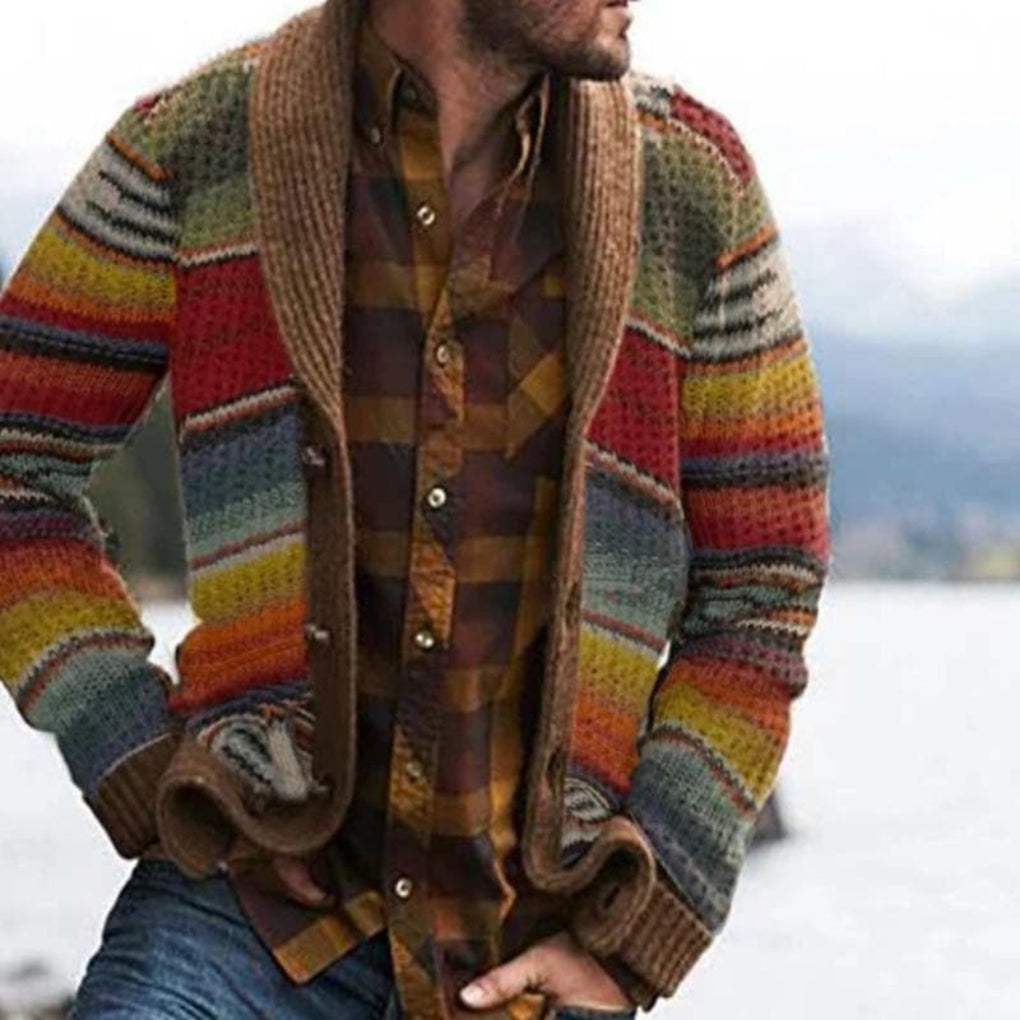Casual Striped Sweater for Men - Olytrend
