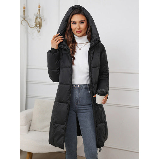 Warm down jacket with hood