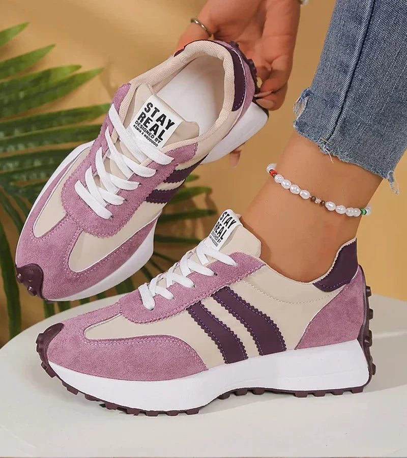 Women's High Top Lace Up Running Shoes - Olytrend