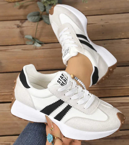 Image of Charlene | Women's Platform Lace-Up Athletic Sneakers