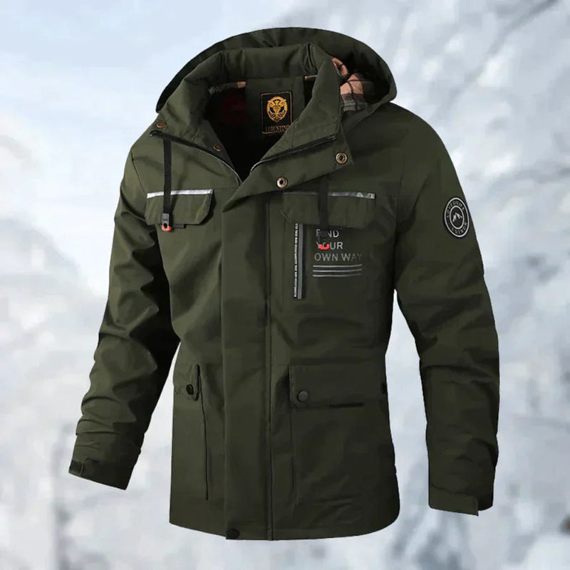 Waterproof and Breathable Men's Hooded Parka Jacket - Olytrend